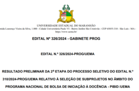 Classificação Projeto PIBID